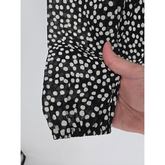 Reformation Bacio Top in Pearls Squared Neck Blouse Women's 4 - Picture 5 of 12